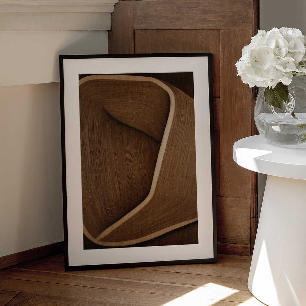 Wall art Caramel lines II