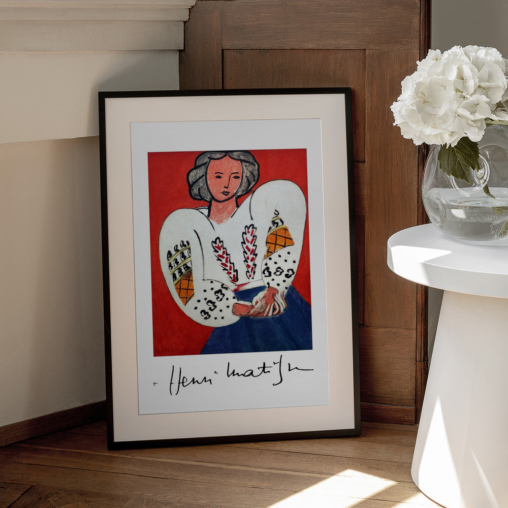 Wall art Henri Matisse, La Camicetta Romena, 1940