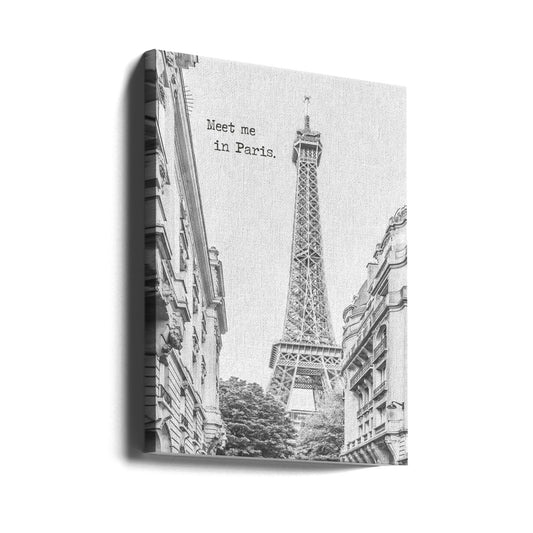 Meet me in Paris by Melanie Viola — gallery-wrapped canvas angled view
