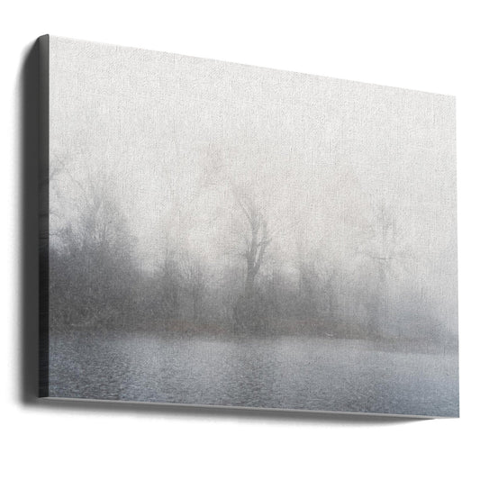 Misty landscape by Imaginative — gallery-wrapped canvas angled view