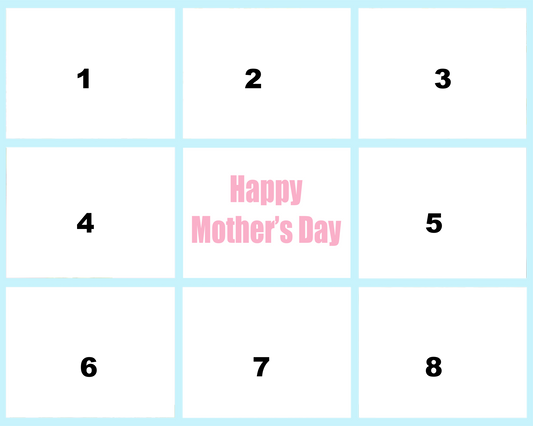 Customizable canvas collage for Mother's Day