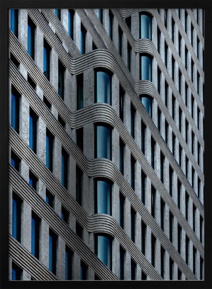 Wall art curvaceous facade