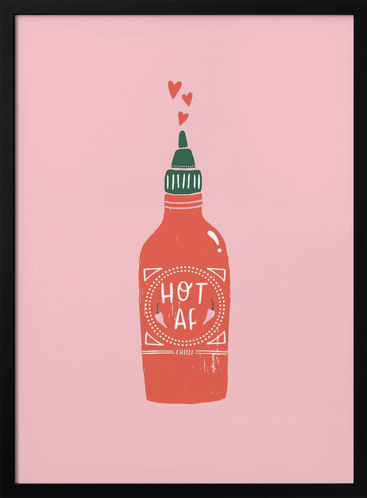 Hot Af Wall Artwork In White Floating Frame