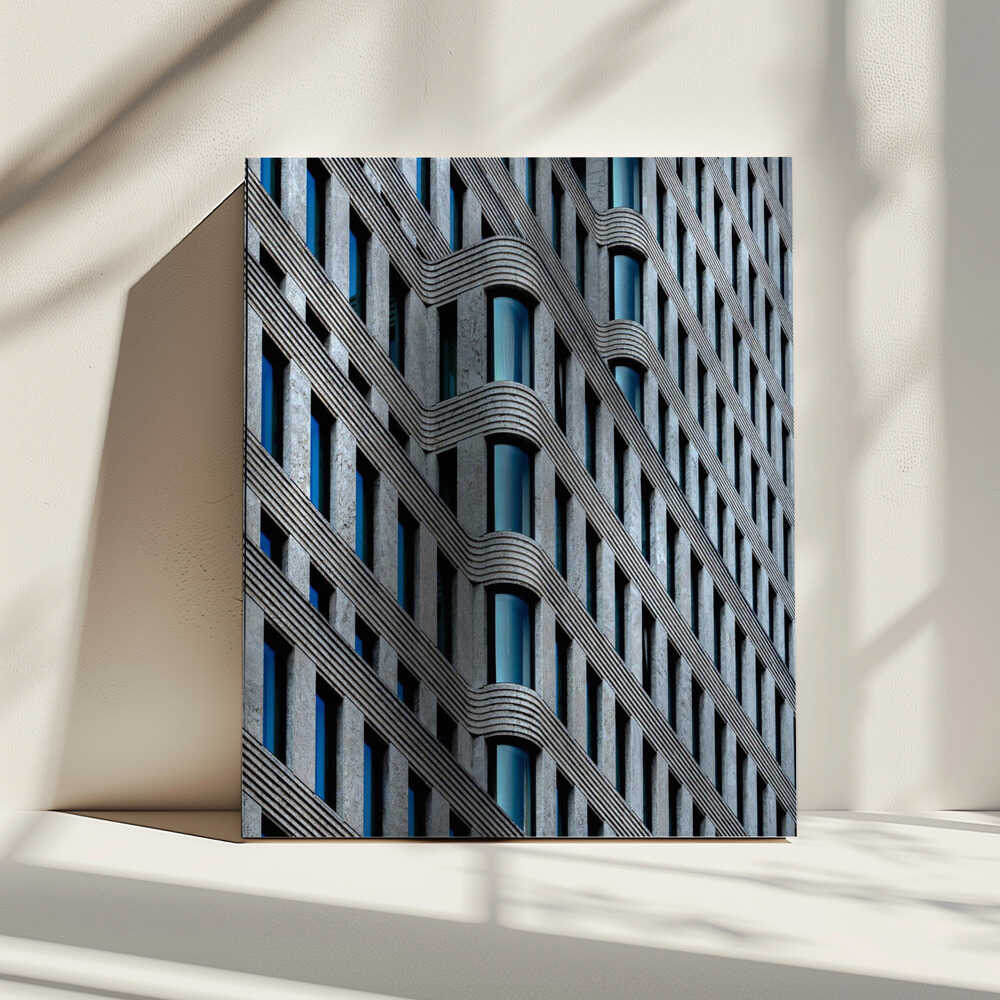 Wall art curvaceous facade