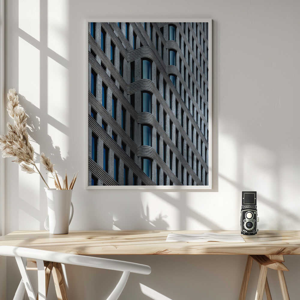 Wall art curvaceous facade