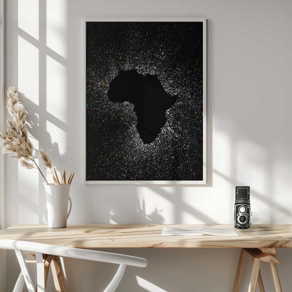 Wall art African eclipse effect