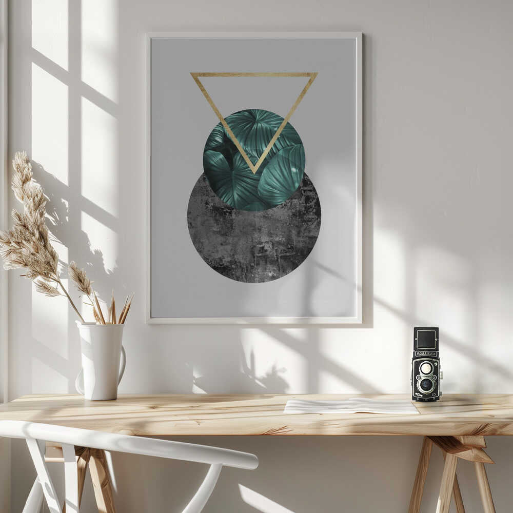 Wall art Botanical and geometric Shape