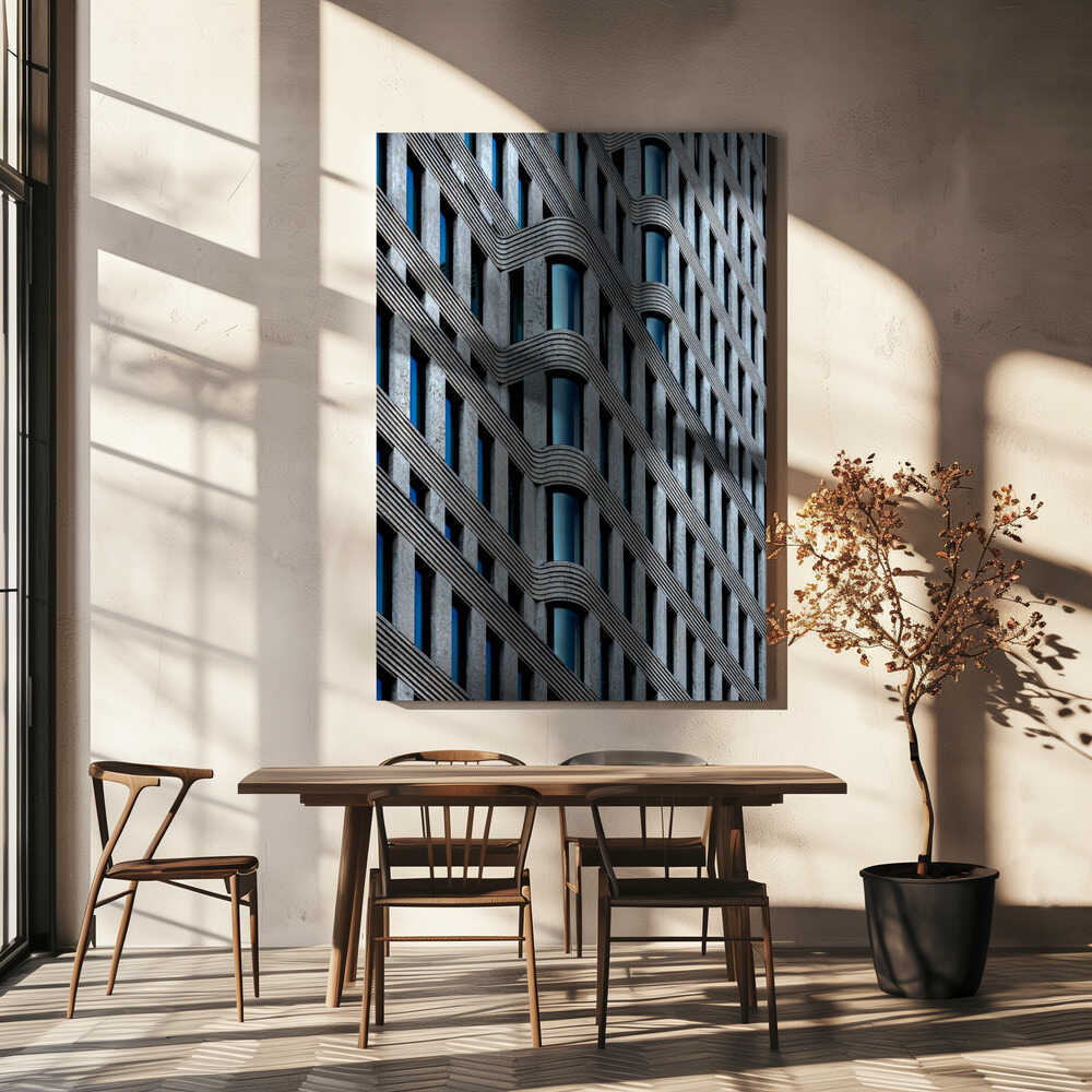 Wall art curvaceous facade