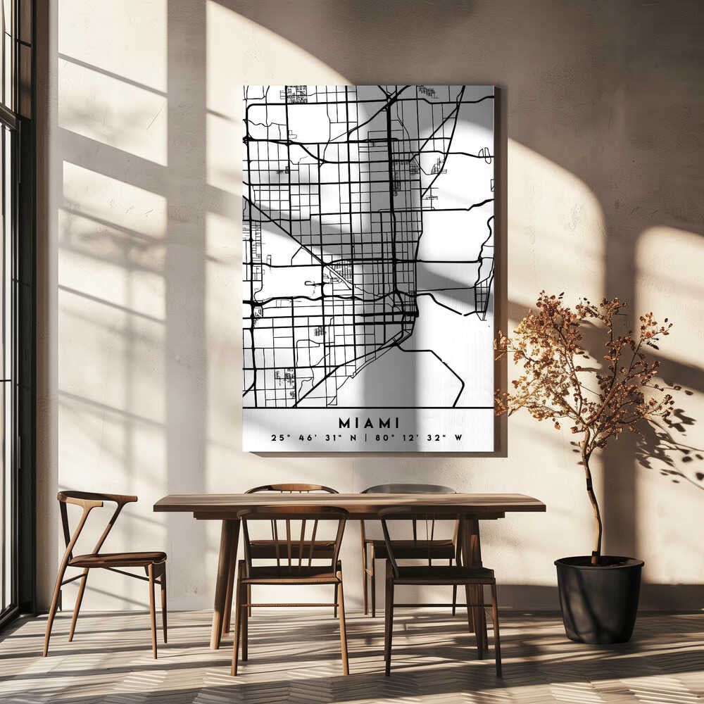 Wall art Black Maps 53