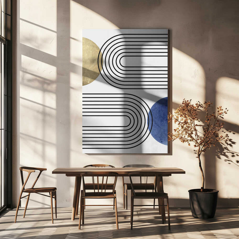Wall art Curves and Circles