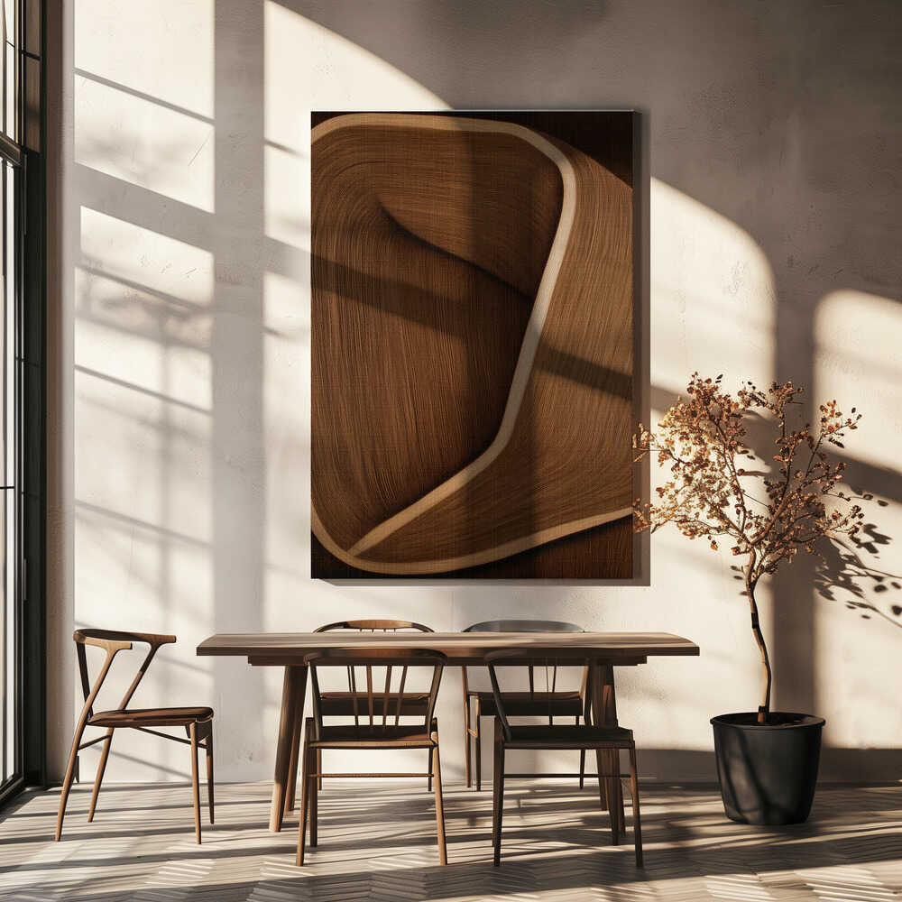 Wall art Caramel lines II