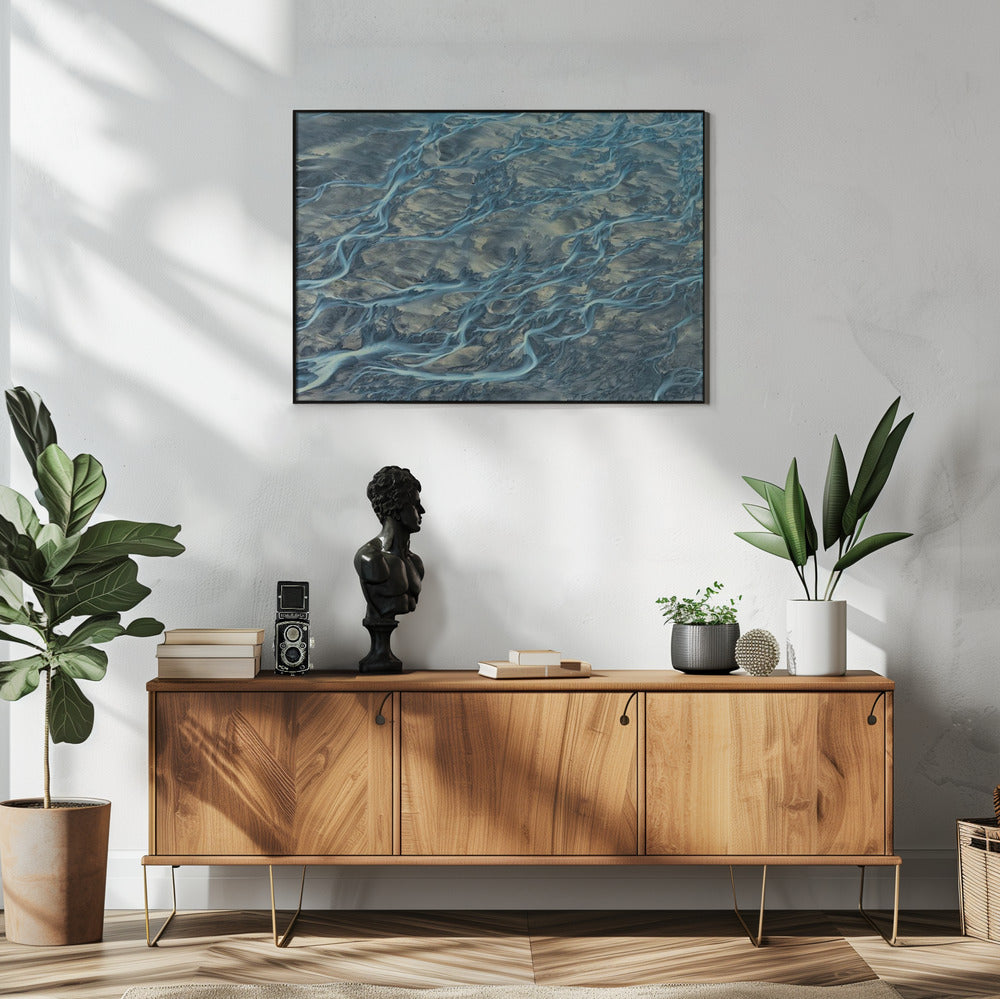  #3 Veins of the Earth Wall Artwork In White Floating Frame