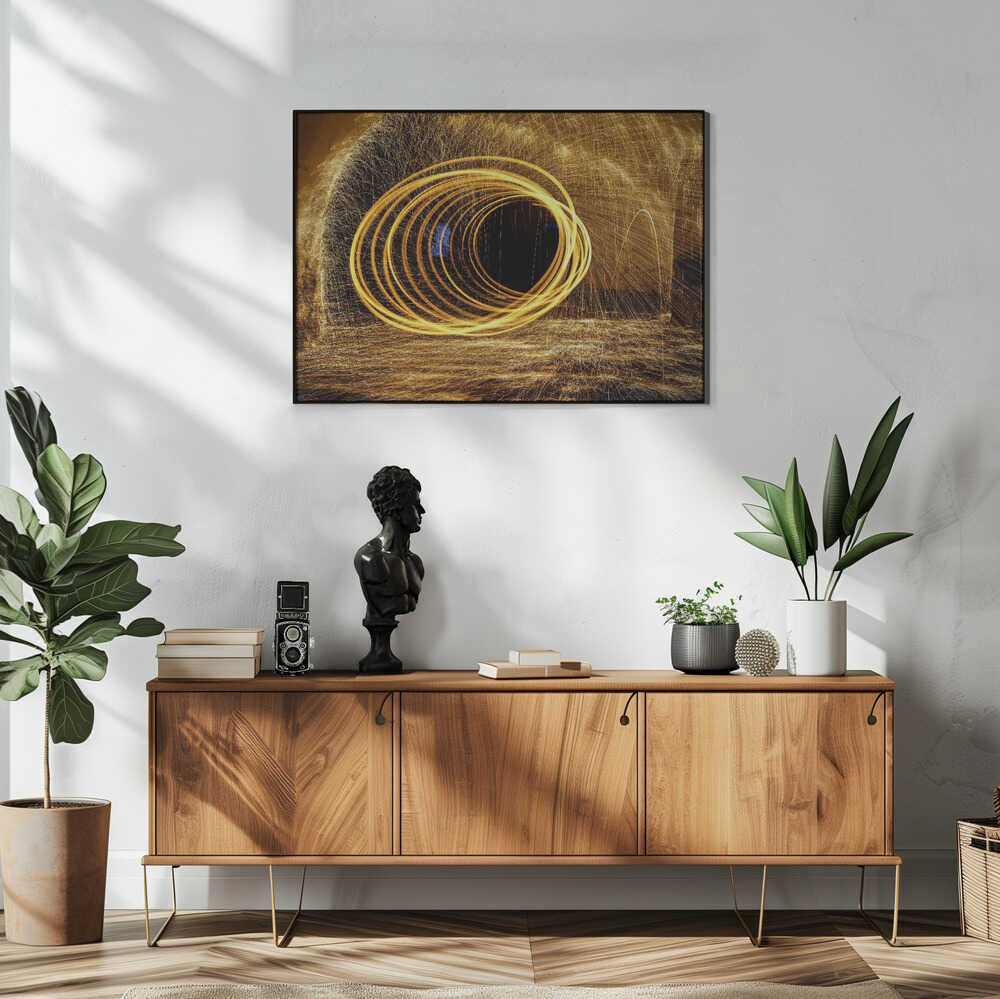 Wall art Playing with fire
