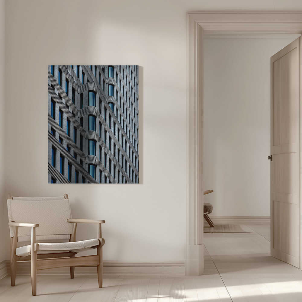 Wall art curvaceous facade