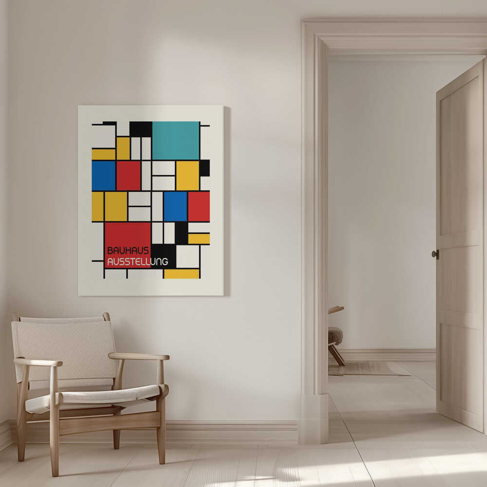 Wall art Bauhaus Geometric Design Retro