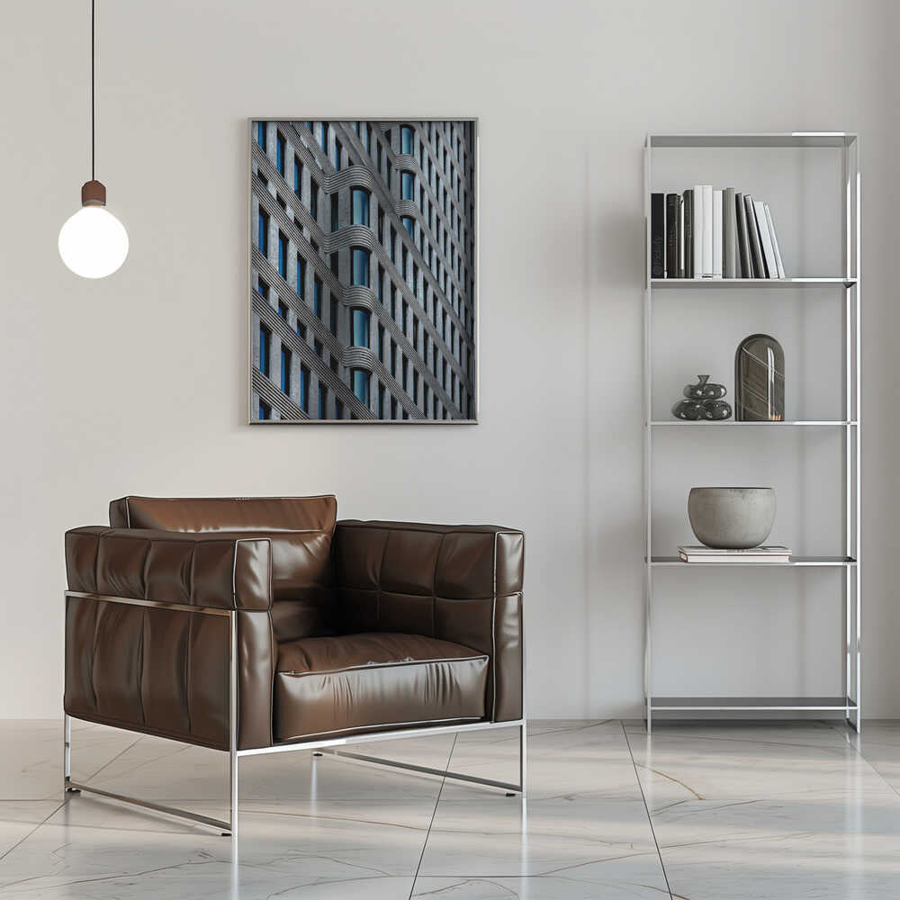Wall art curvaceous facade