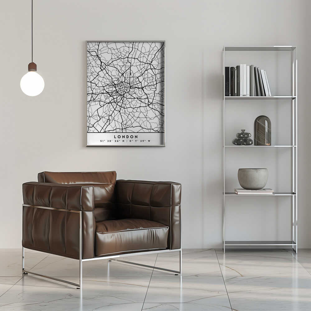 Wall art Black Maps 41