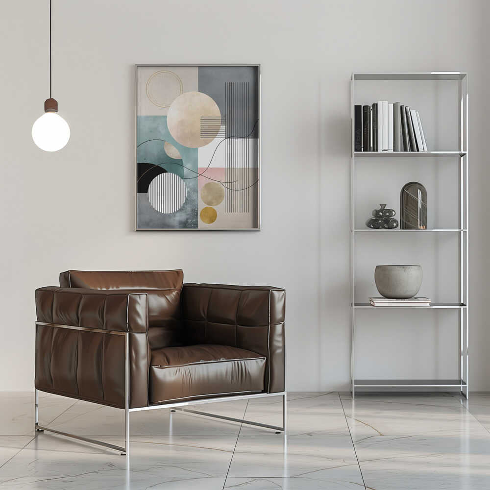 Wall art Pastel Geometry Collage
