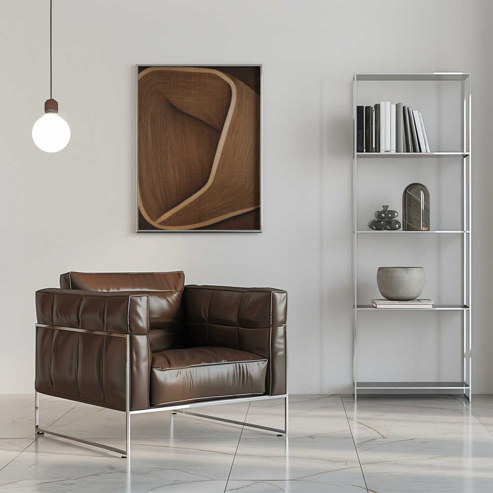 Wall art Caramel lines II