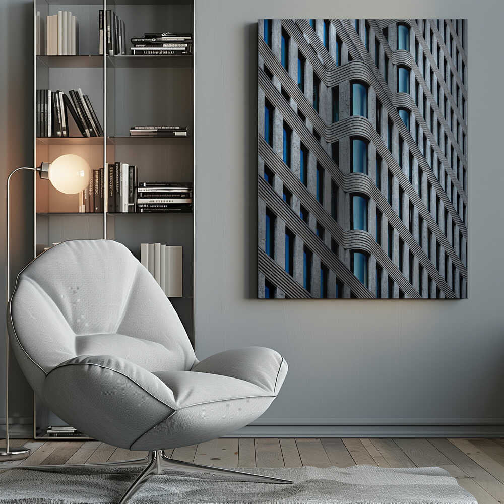 Wall art curvaceous facade