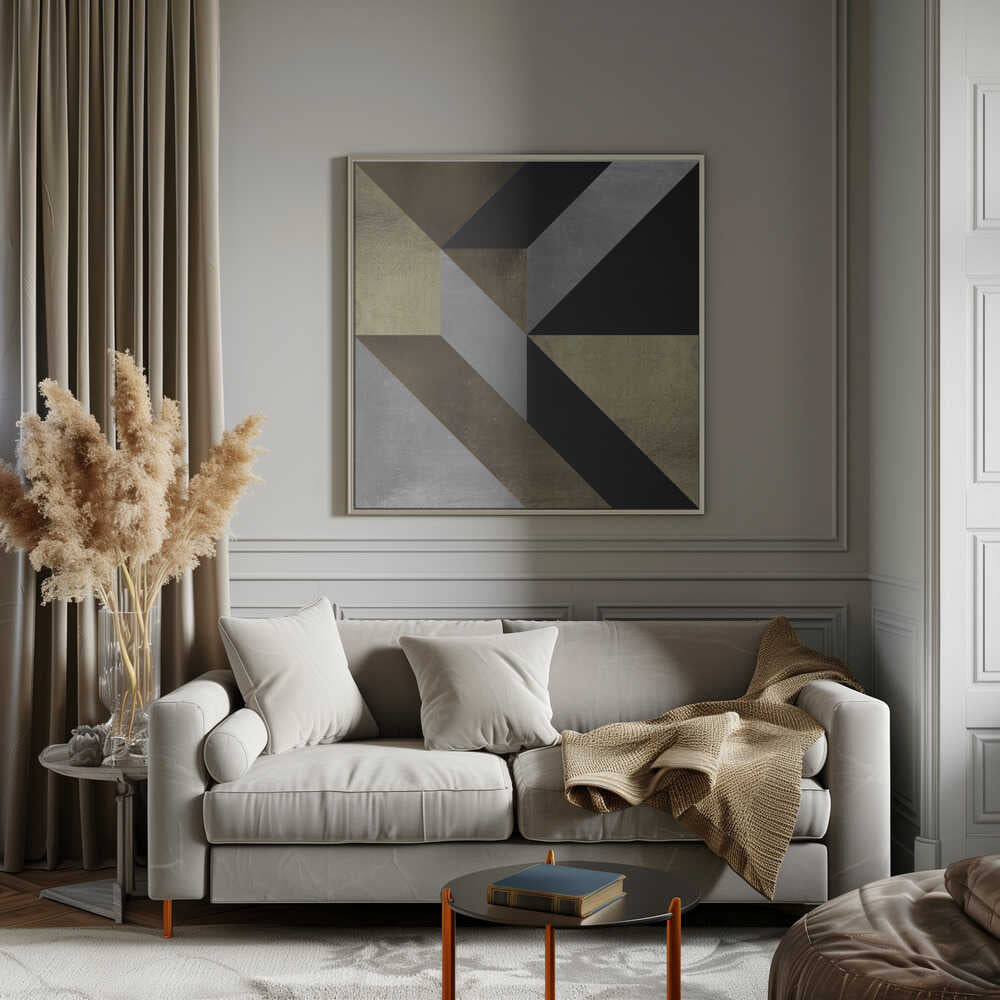 Wall art Golden Geometry