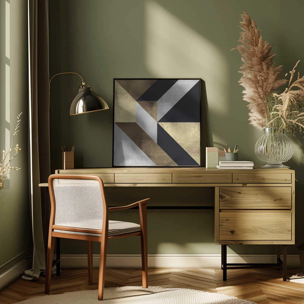 Wall art Golden Geometry