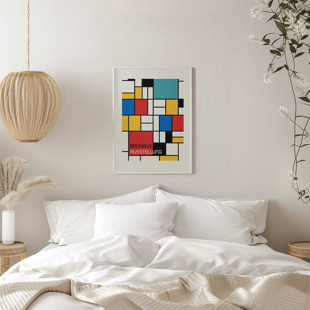 Wall art Bauhaus Geometric Design Retro
