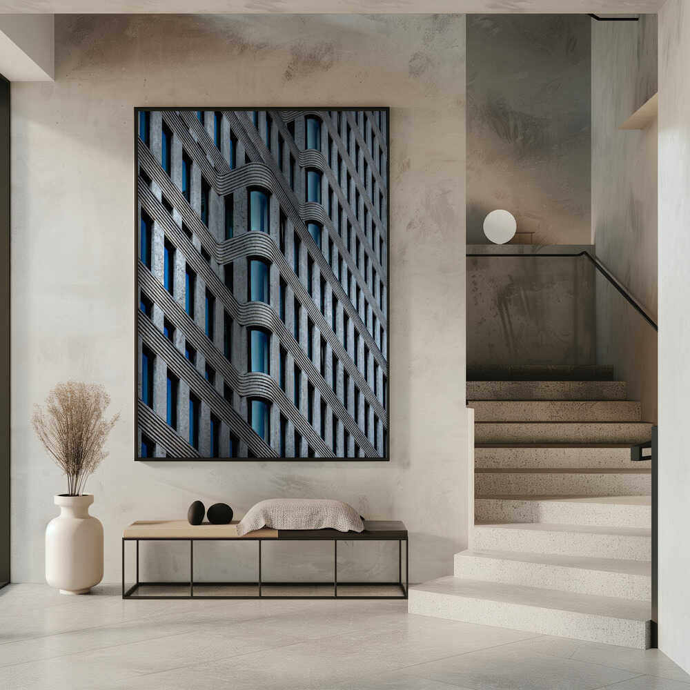 Wall art curvaceous facade