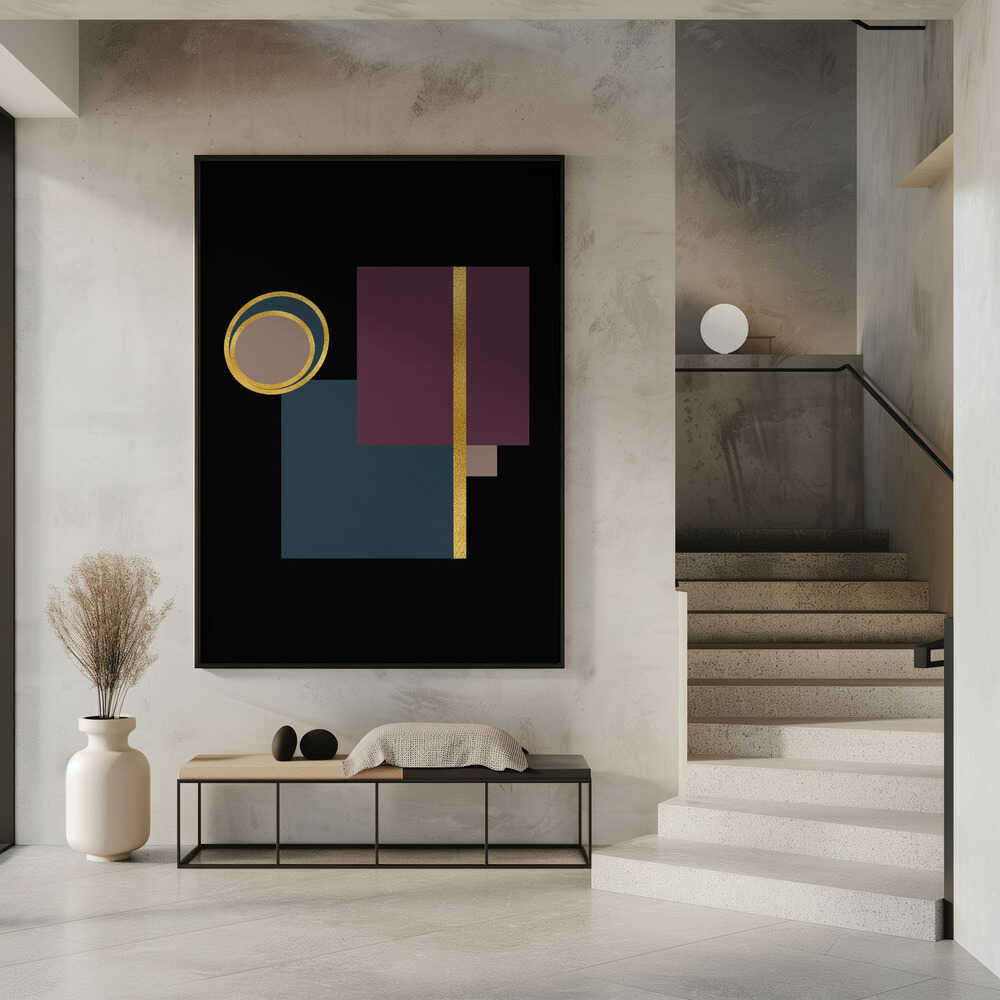 Wall art Squares and Circles Copy