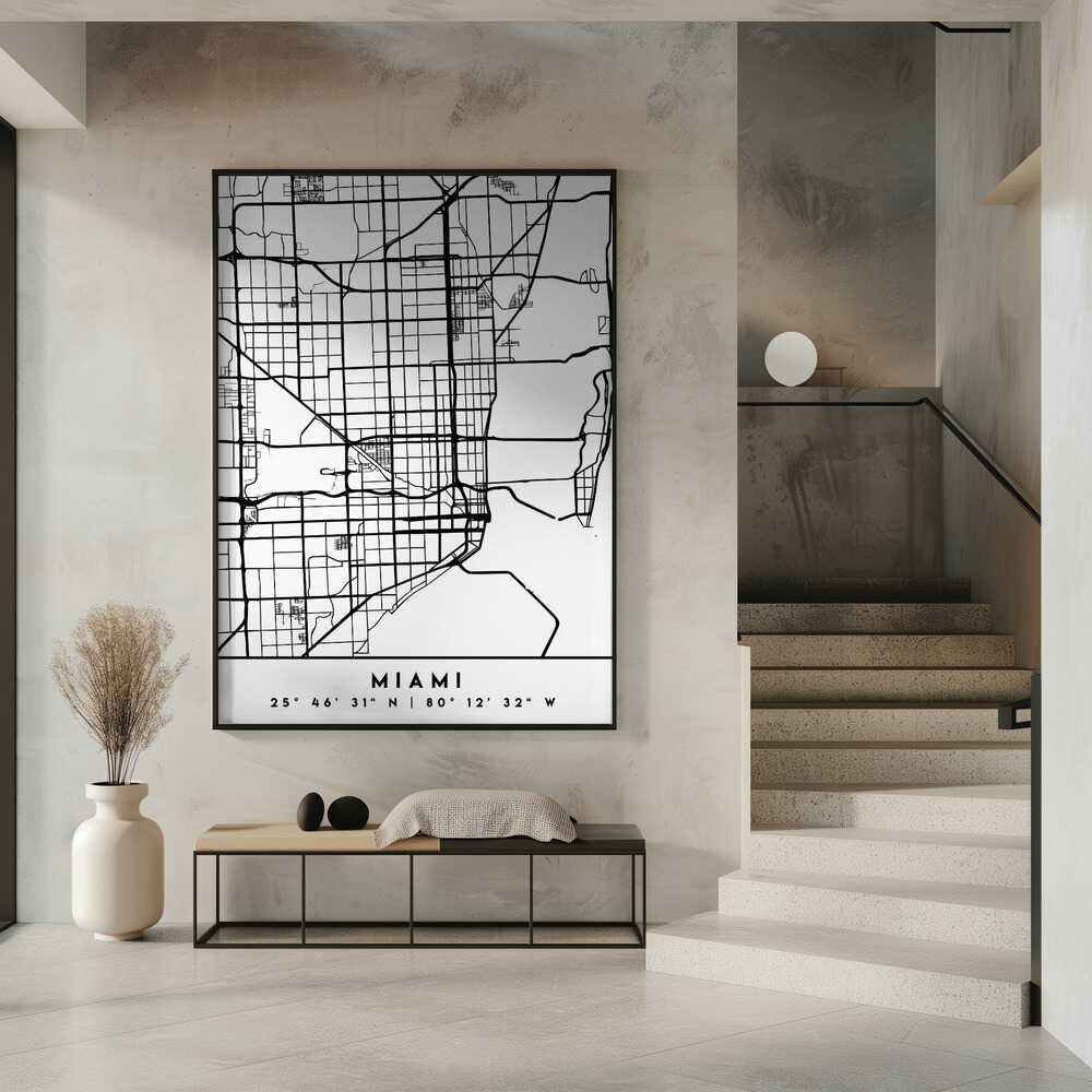 Wall art Black Maps 53