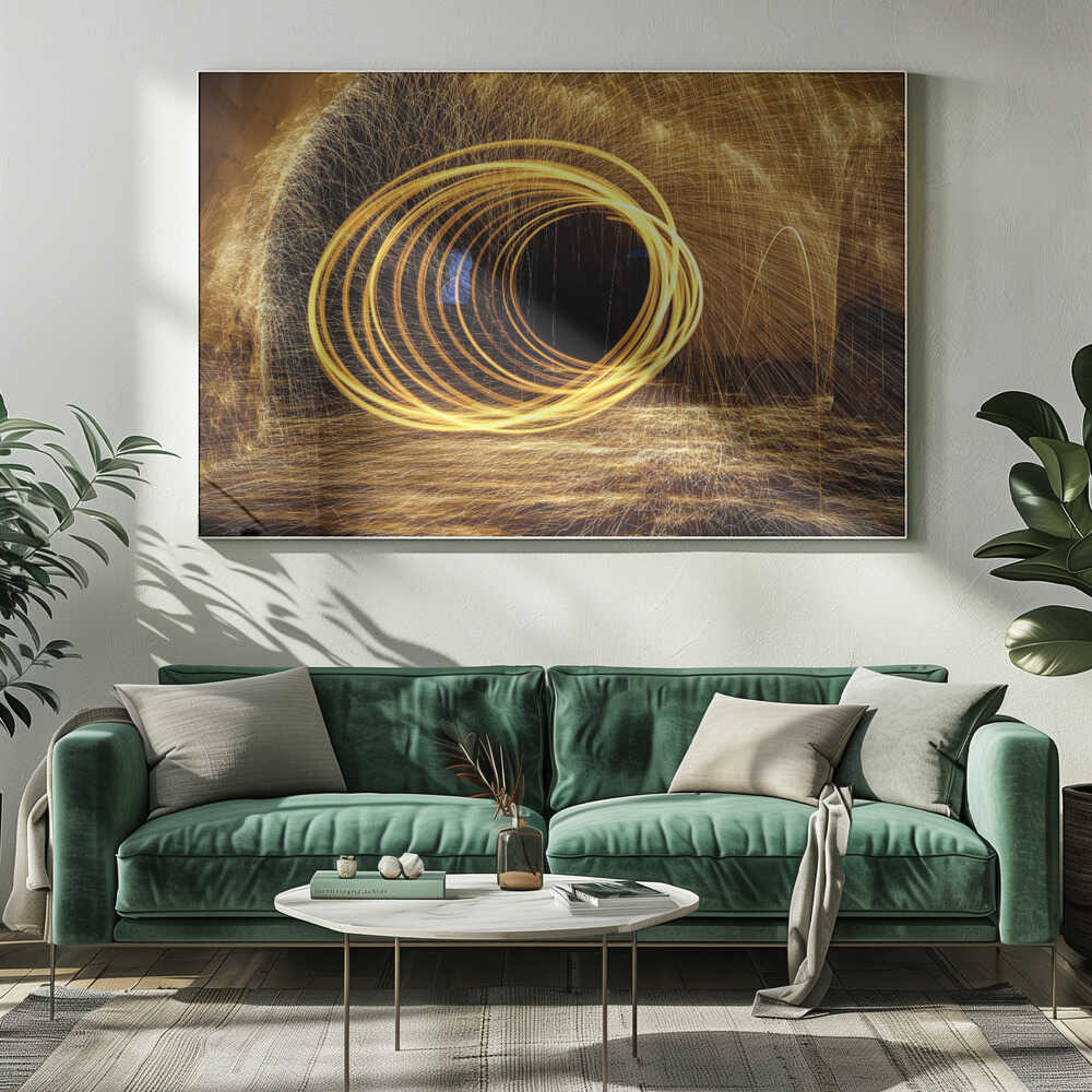 Wall art Playing with fire
