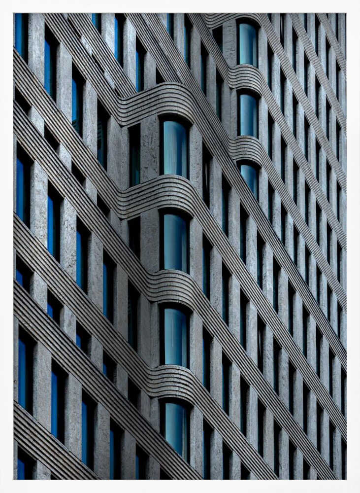 Wall art curvaceous facade