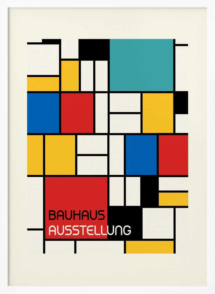 Wall art Bauhaus Geometric Design Retro
