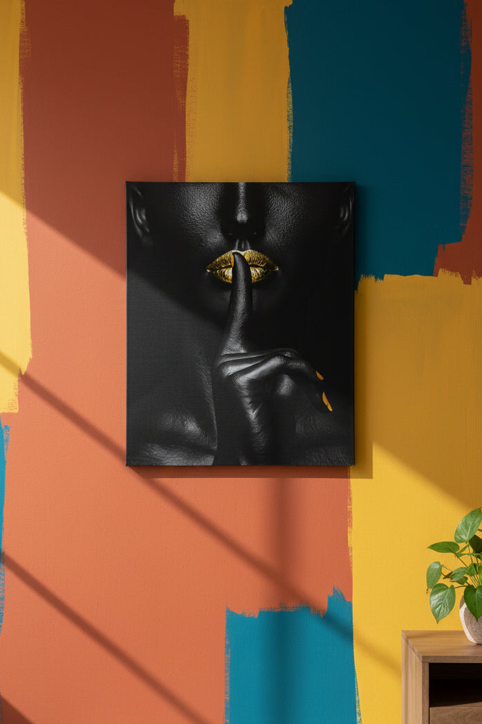 Golden Silence Wall Art 16in x 20in Varnished Canvas Print