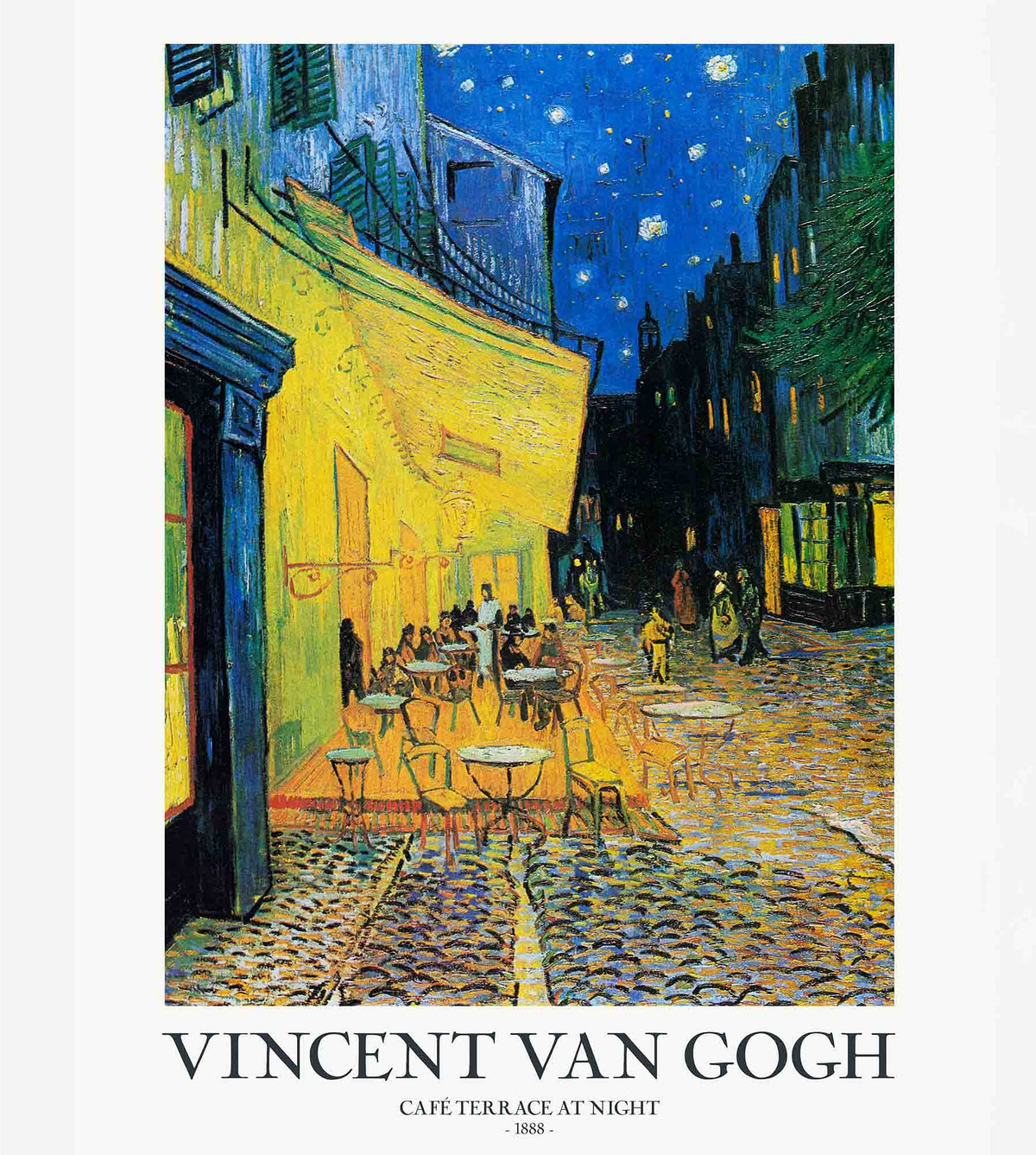 Van Gogh "CAFÉ TERRACE AT NIGHT" 16in x 20in Canvas Print