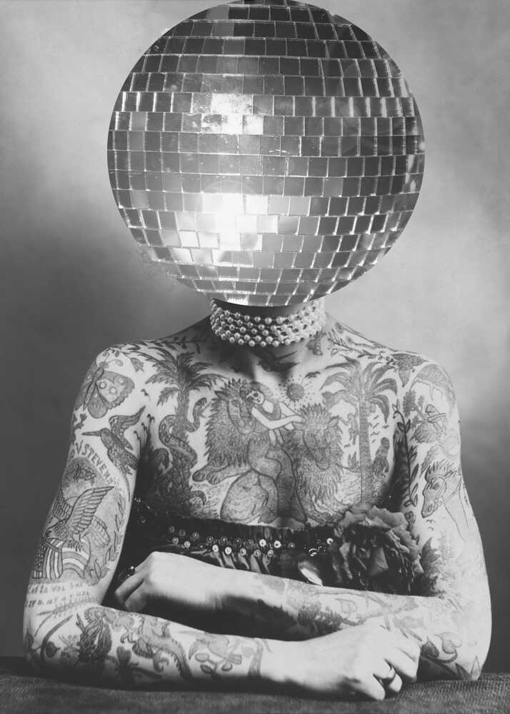 Wall art DISCO VINTAGE PORTRAIT