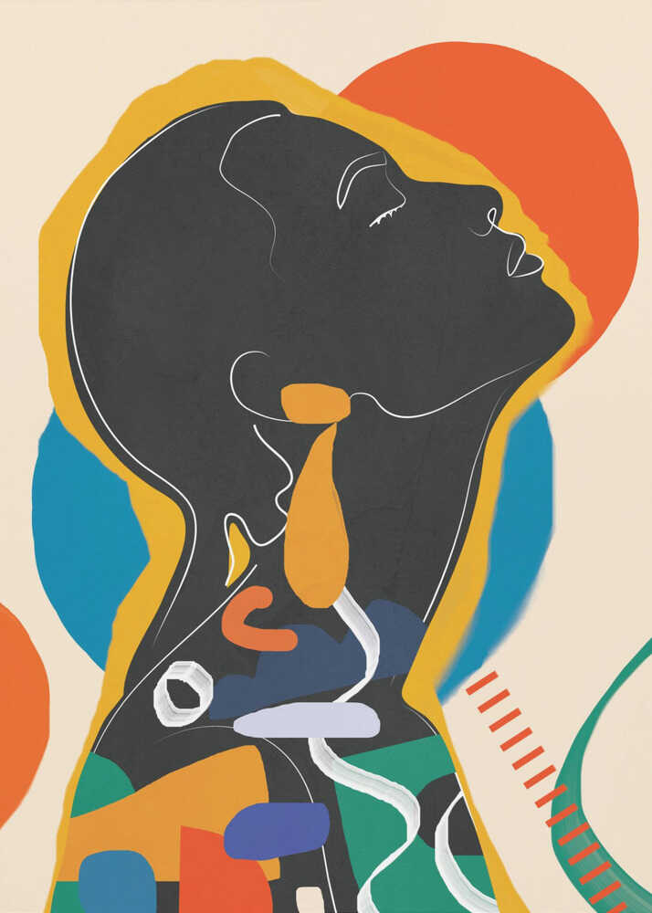 Wall art Modern Abstract Woman1