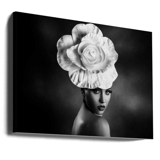 Queen of flowers 3 by Peppe Tambè — gallery-wrapped canvas angled view