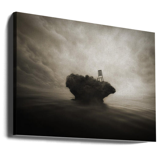 Reserved seats without a master by kazutoshikawakami — gallery-wrapped canvas angled view