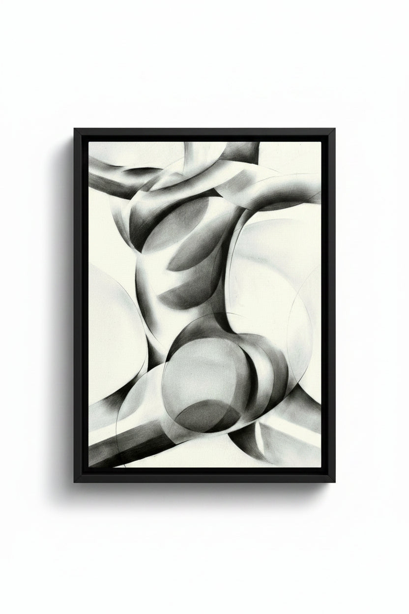Corné Akkers "Roundism II" Framed 16in x 20in Canvas