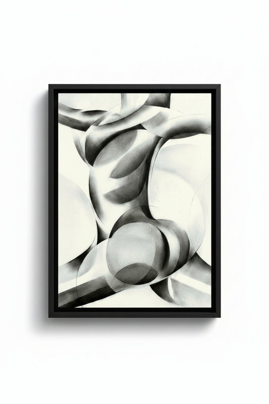 Corné Akkers "Roundism II" Framed 16in x 20in Canvas