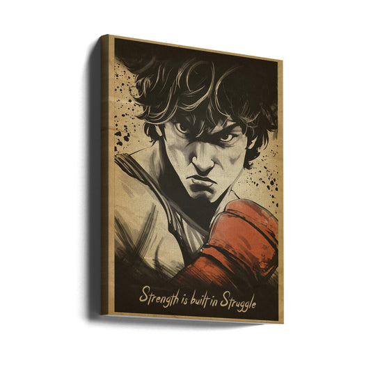 Strength Is Built In Struggle by Fadil Roze — gallery-wrapped canvas angled view
