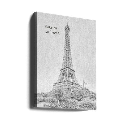 Take me to Paris by Melanie Viola — gallery-wrapped canvas angled view