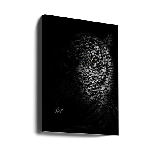The Tiger by Ojenike Oladapo — gallery-wrapped canvas angled view