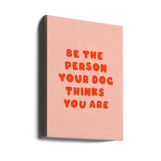 Typography for Dog Lovers by Maren Gross — gallery-wrapped canvas angled view