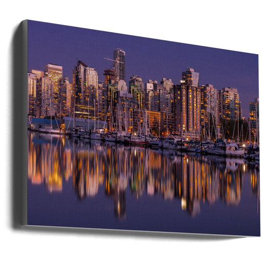 Glowing Vancouver artwork Canvas Palette