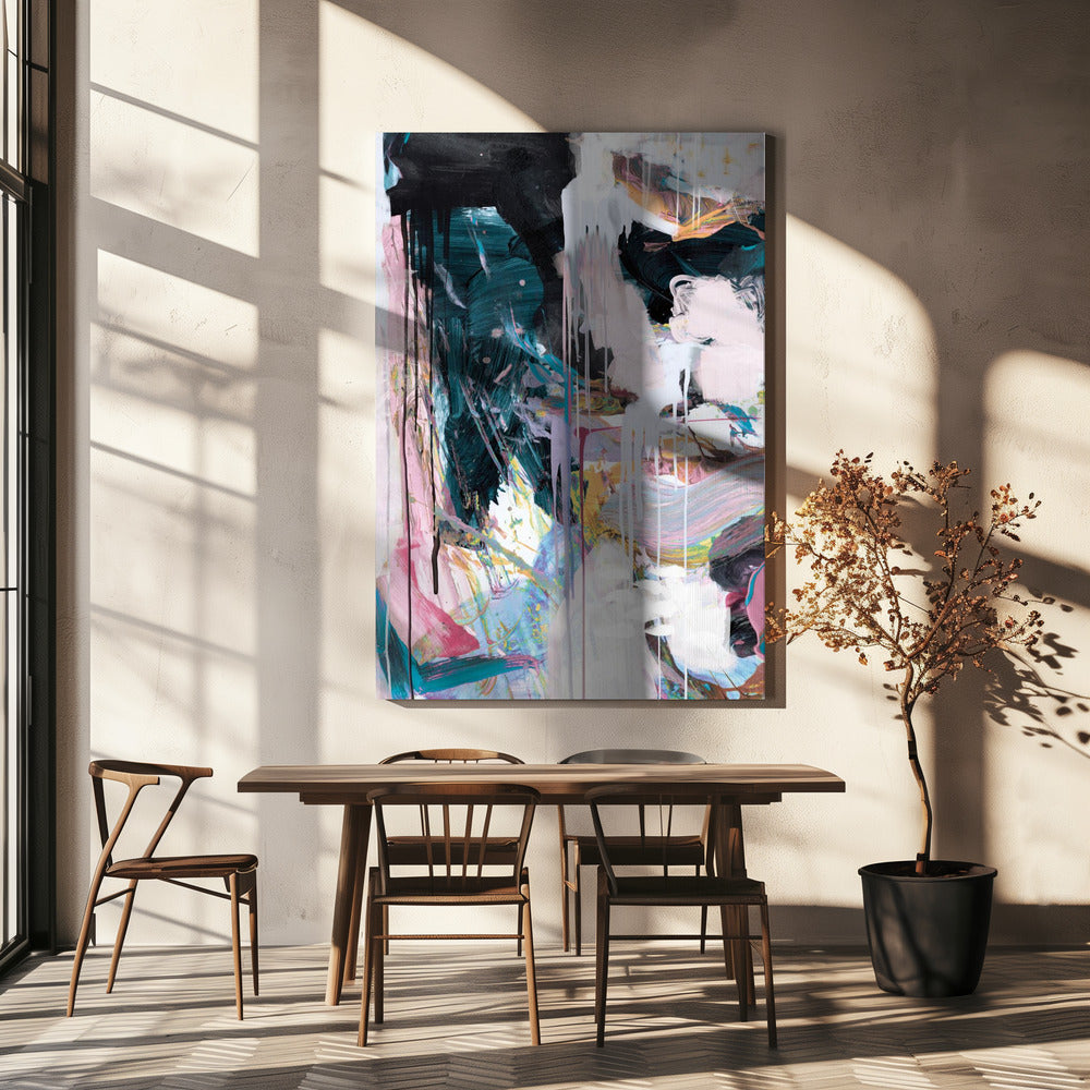  Statement No2 Wall Artwork In White Floating Frame