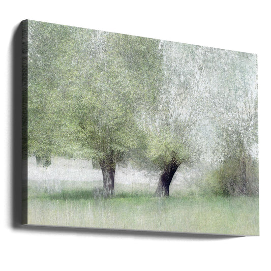 Young green by Nel Talen — gallery-wrapped canvas angled view